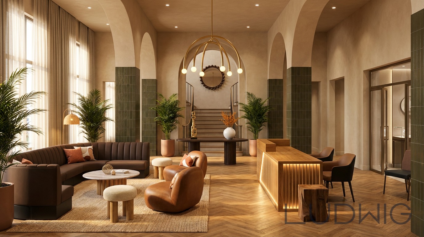 Organic Hotel Lobby